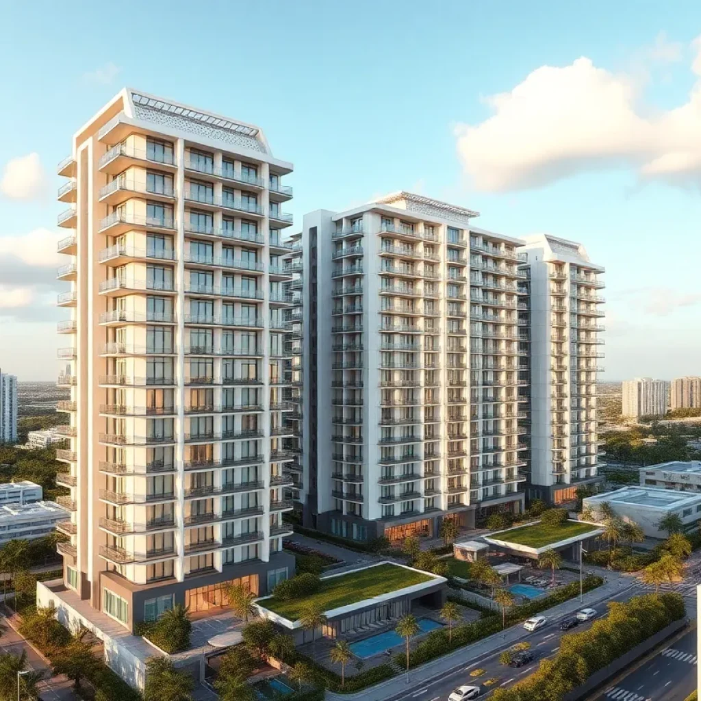 Architectural visualization of 2900 Terrace luxury tower in Miami