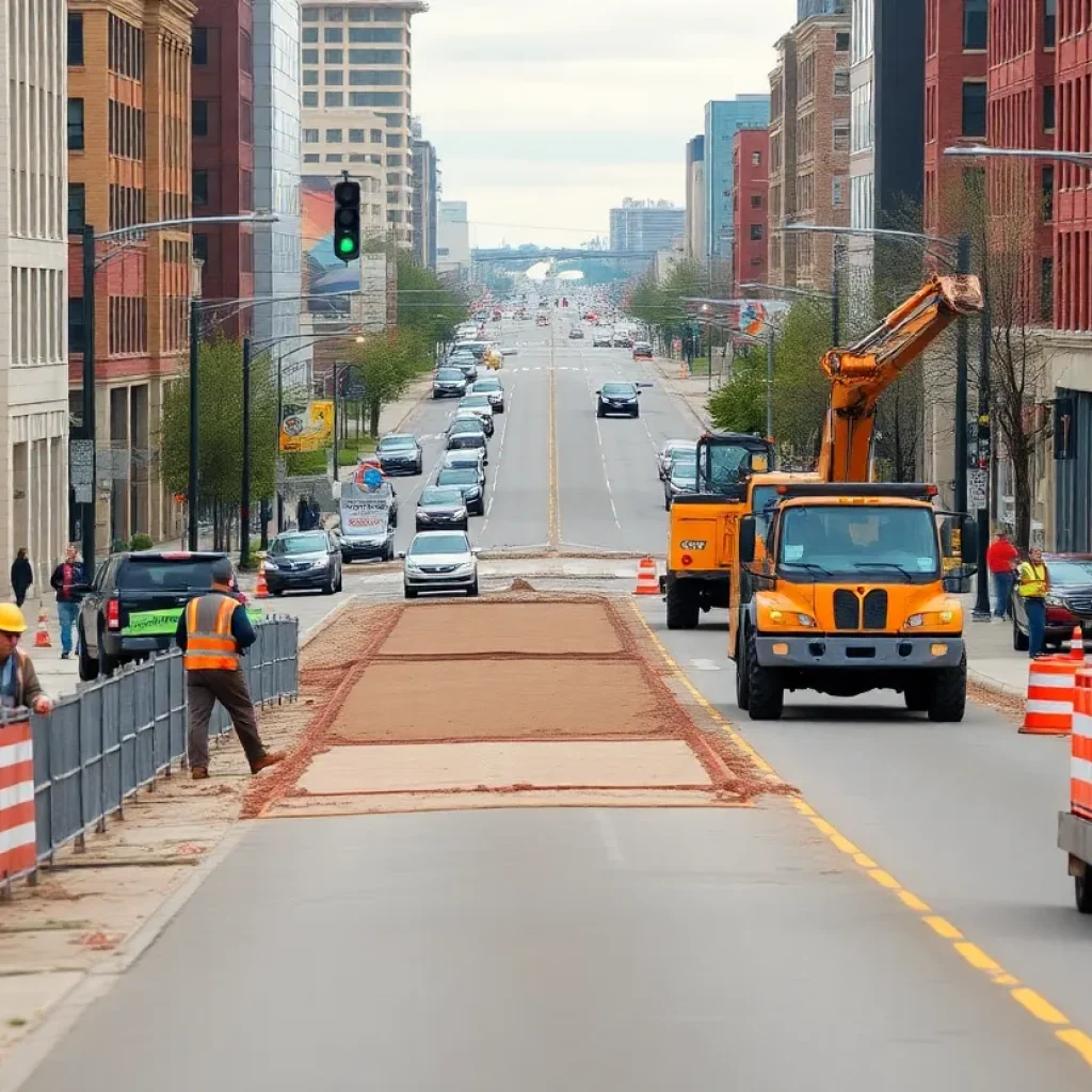 Construction in Moorhead revitalizing the downtown area