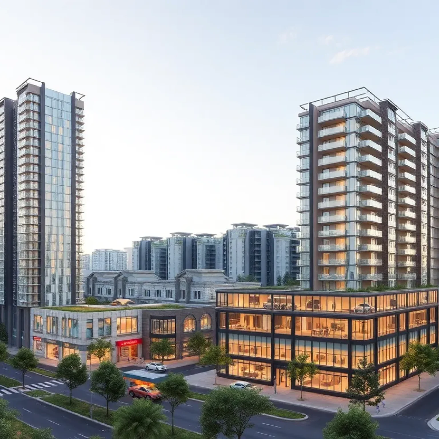 Rendering of Beitel Group's mixed-use development in Mott Haven