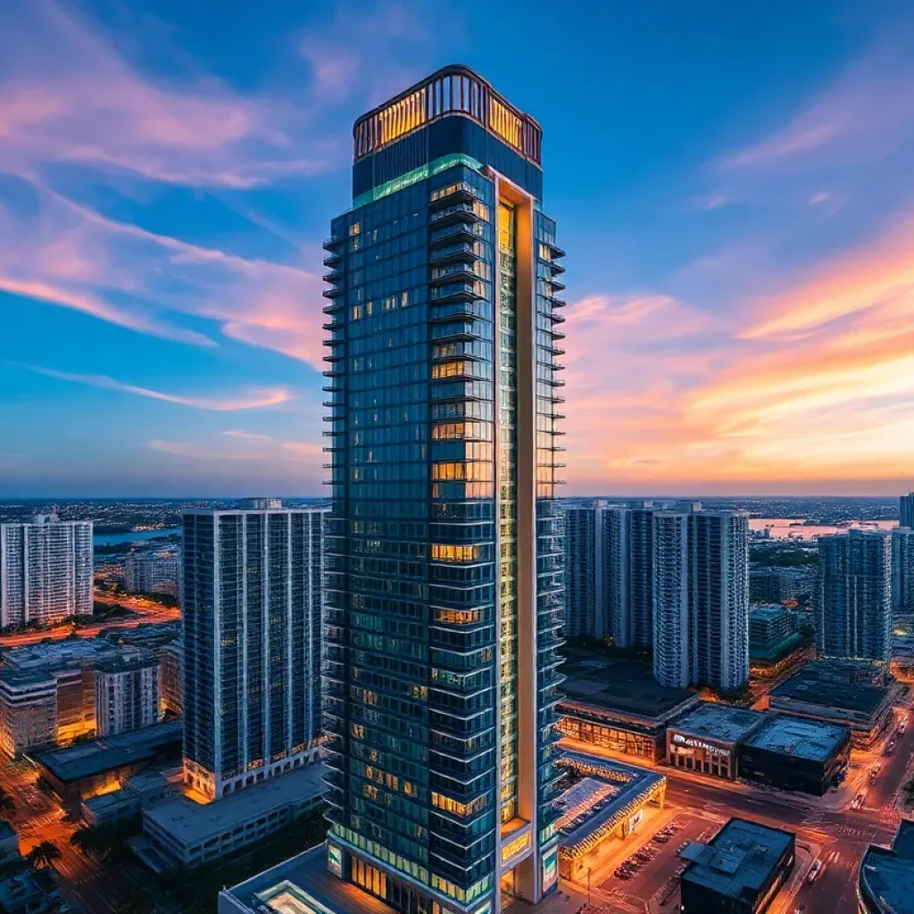 Architectural rendering of Citadel's new headquarters tower in Miami