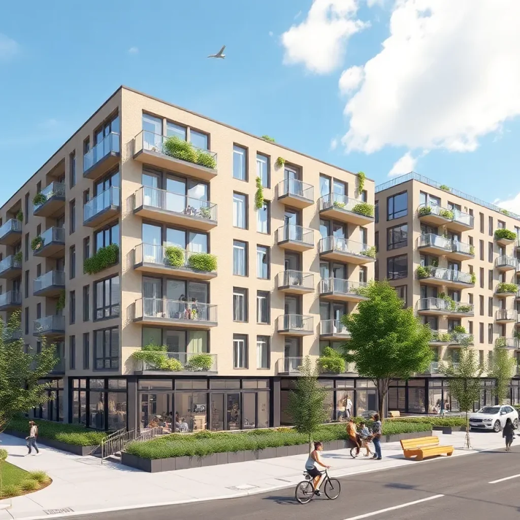 Rendering of affordable housing on Coney Island