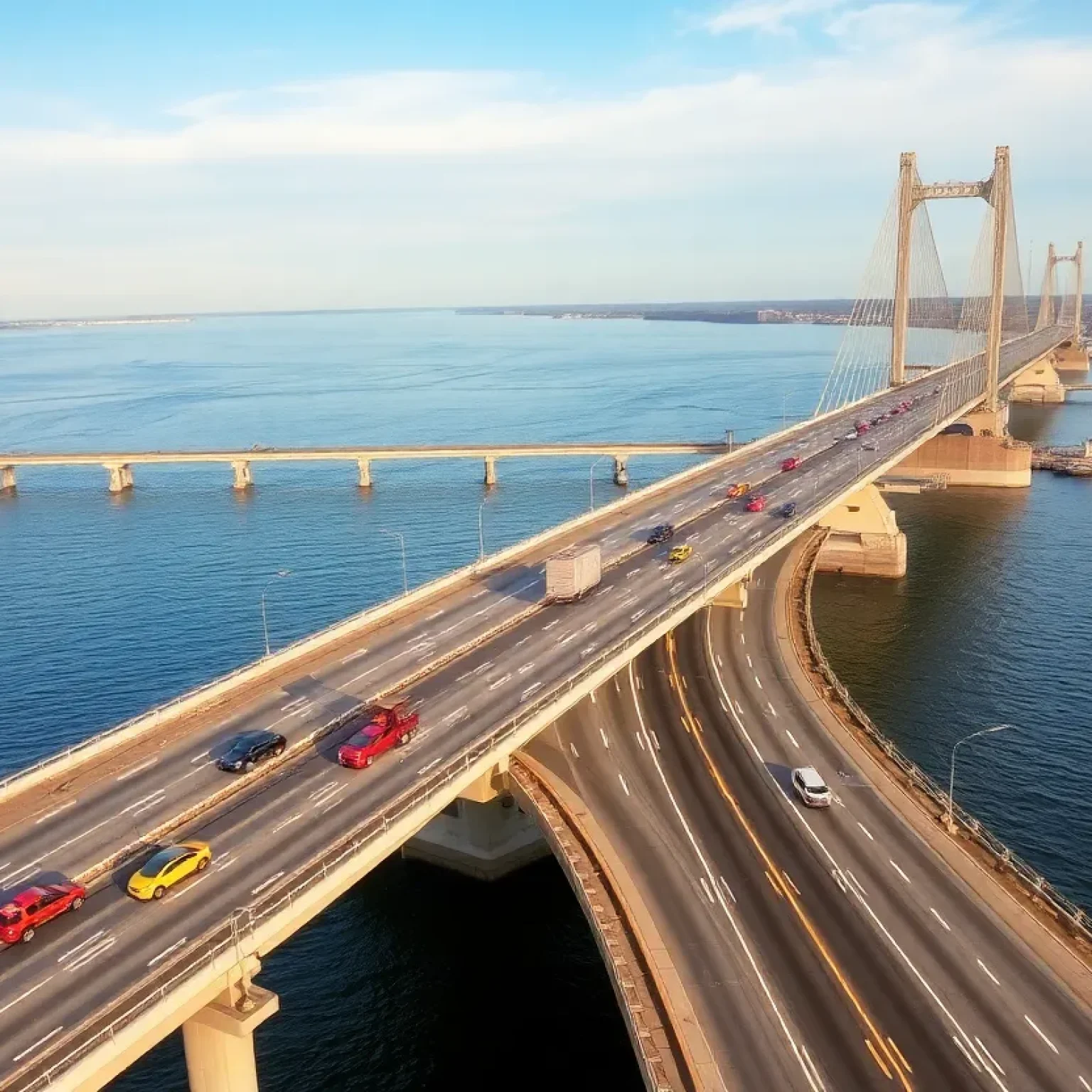 Traffic on Delaware River bridges with toll stations