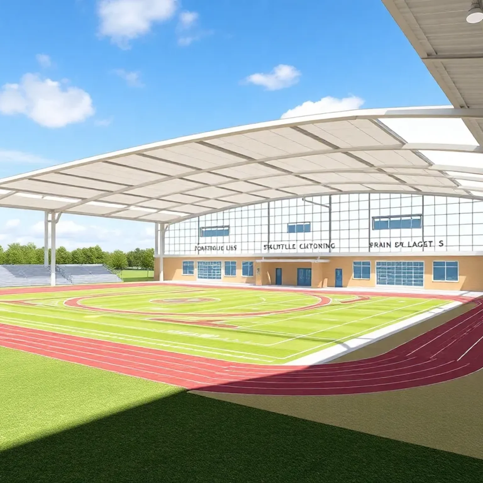 Design concept of athletic facility upgrades at District 218 schools