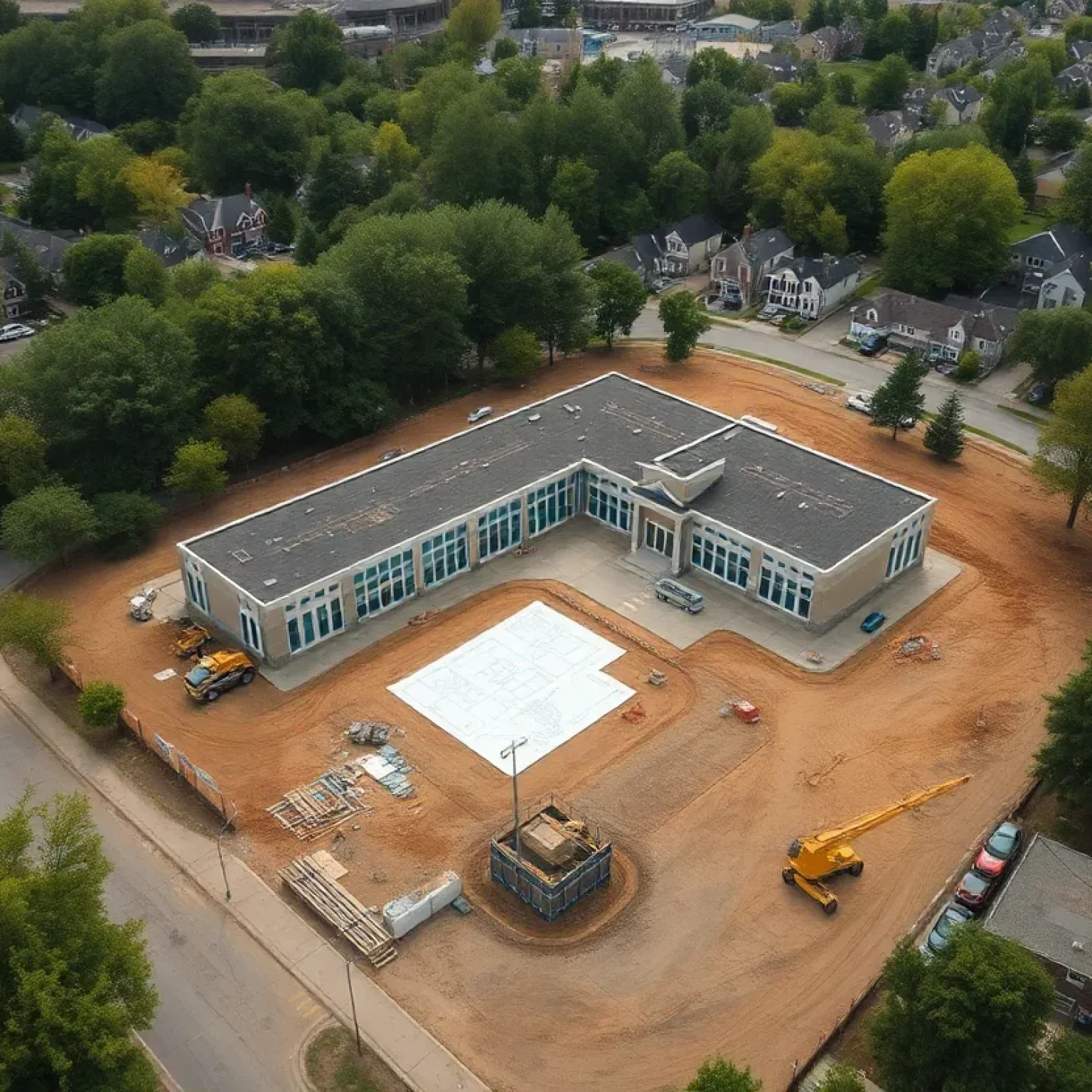 Groundbreaking ceremony for Green Meadow Elementary School