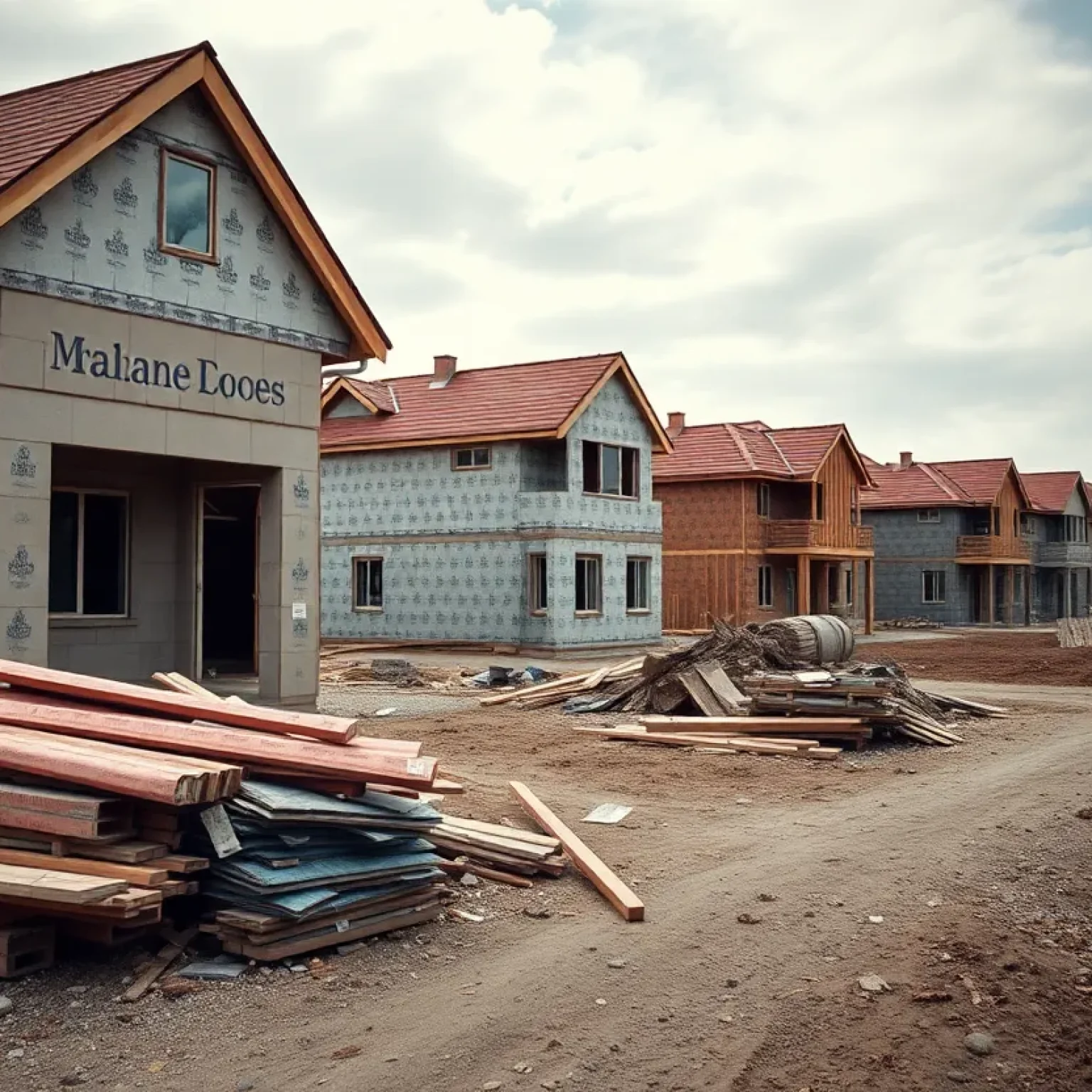 An incomplete construction site reflecting financial mismanagement