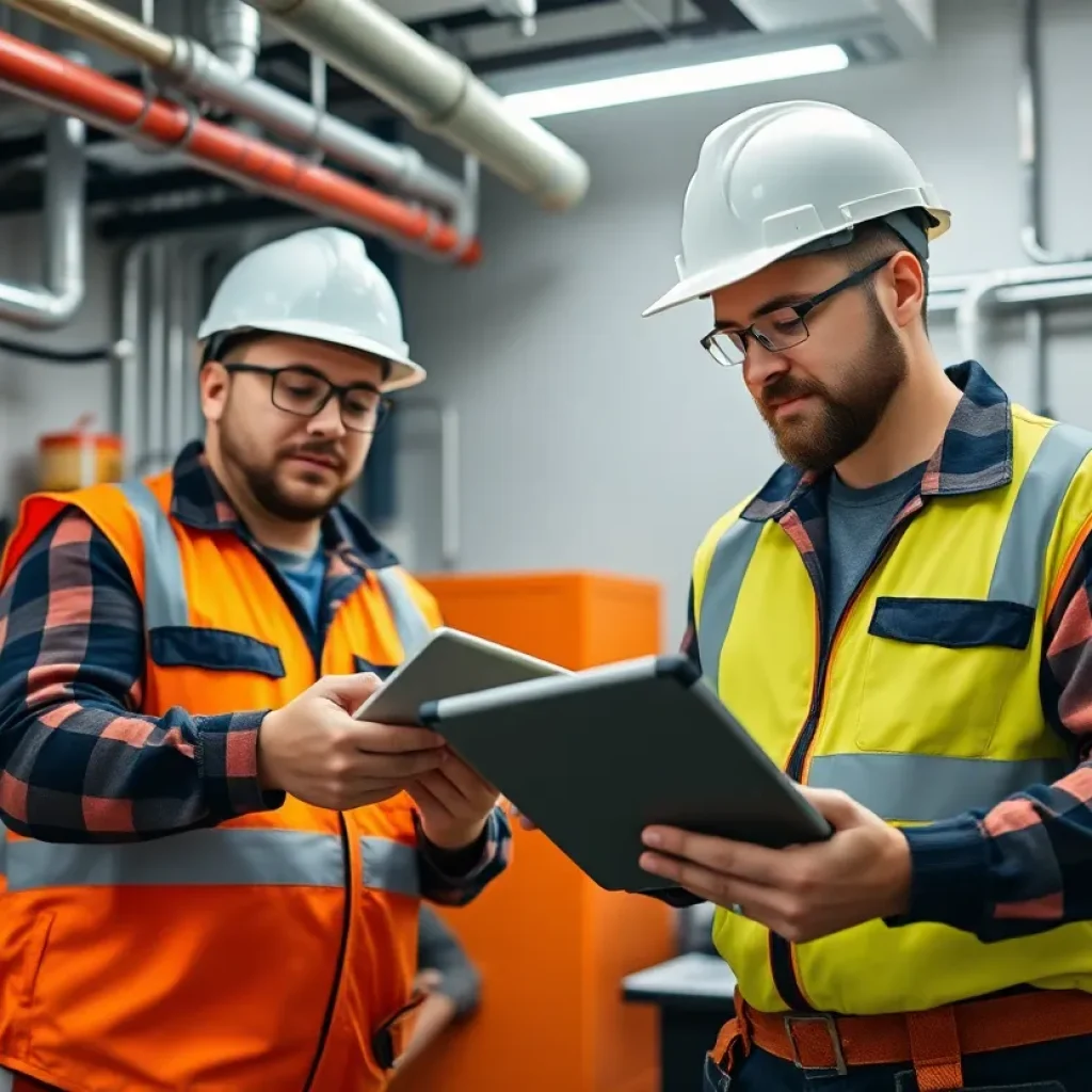 Contractors using advanced tech tools in plumbing and mechanical industries