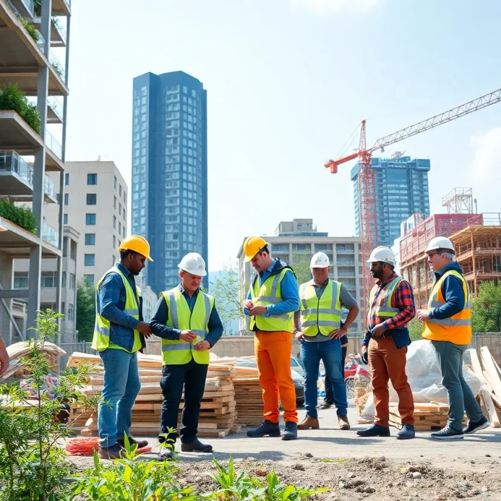 Diverse contractors engaged in construction projects in King County.