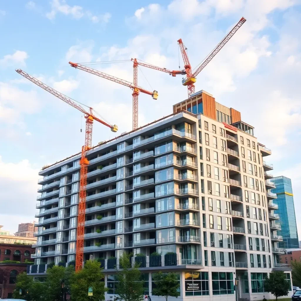 Construction of luxury apartment building 1301 in Washington D.C.