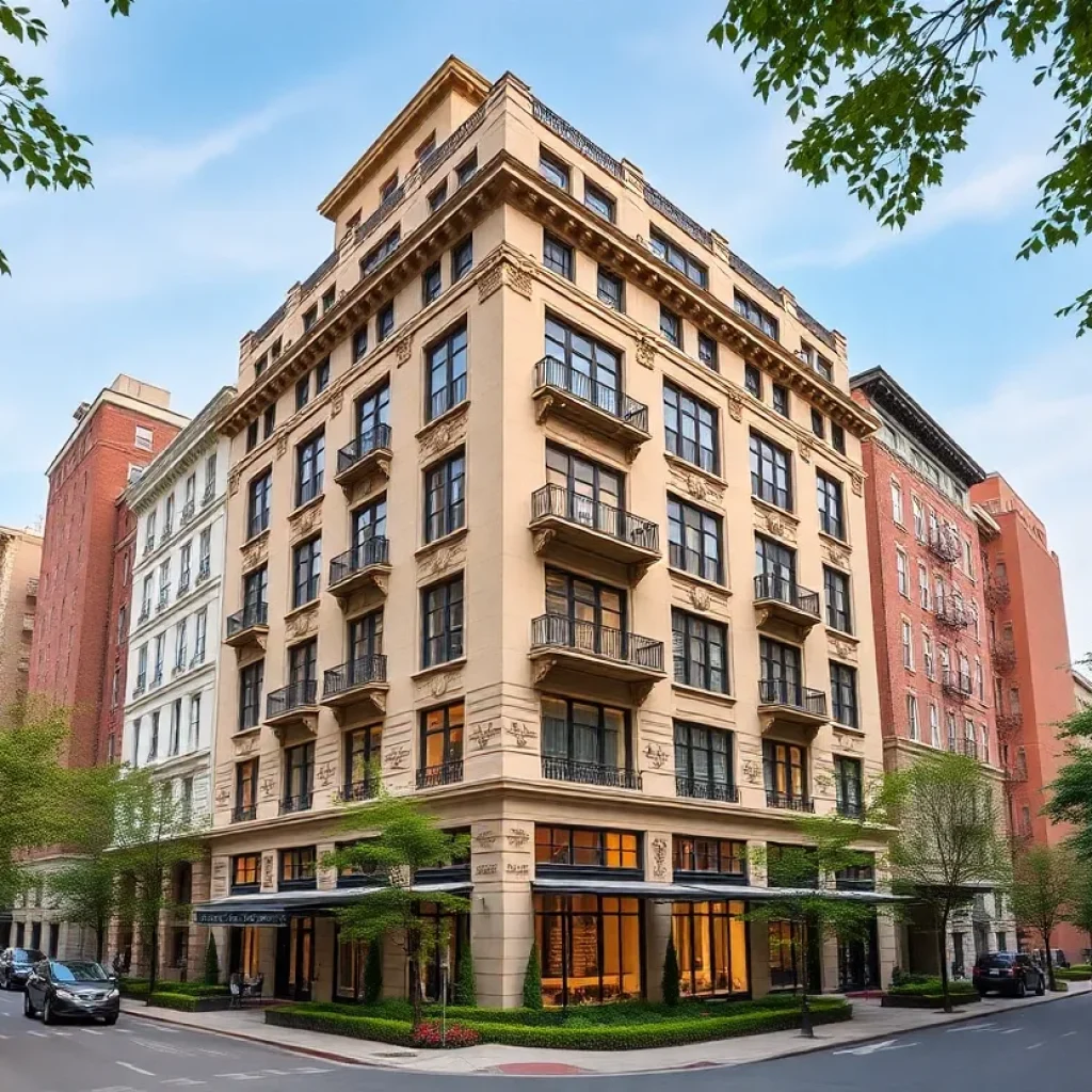 Modern luxury condominium building in Manhattan