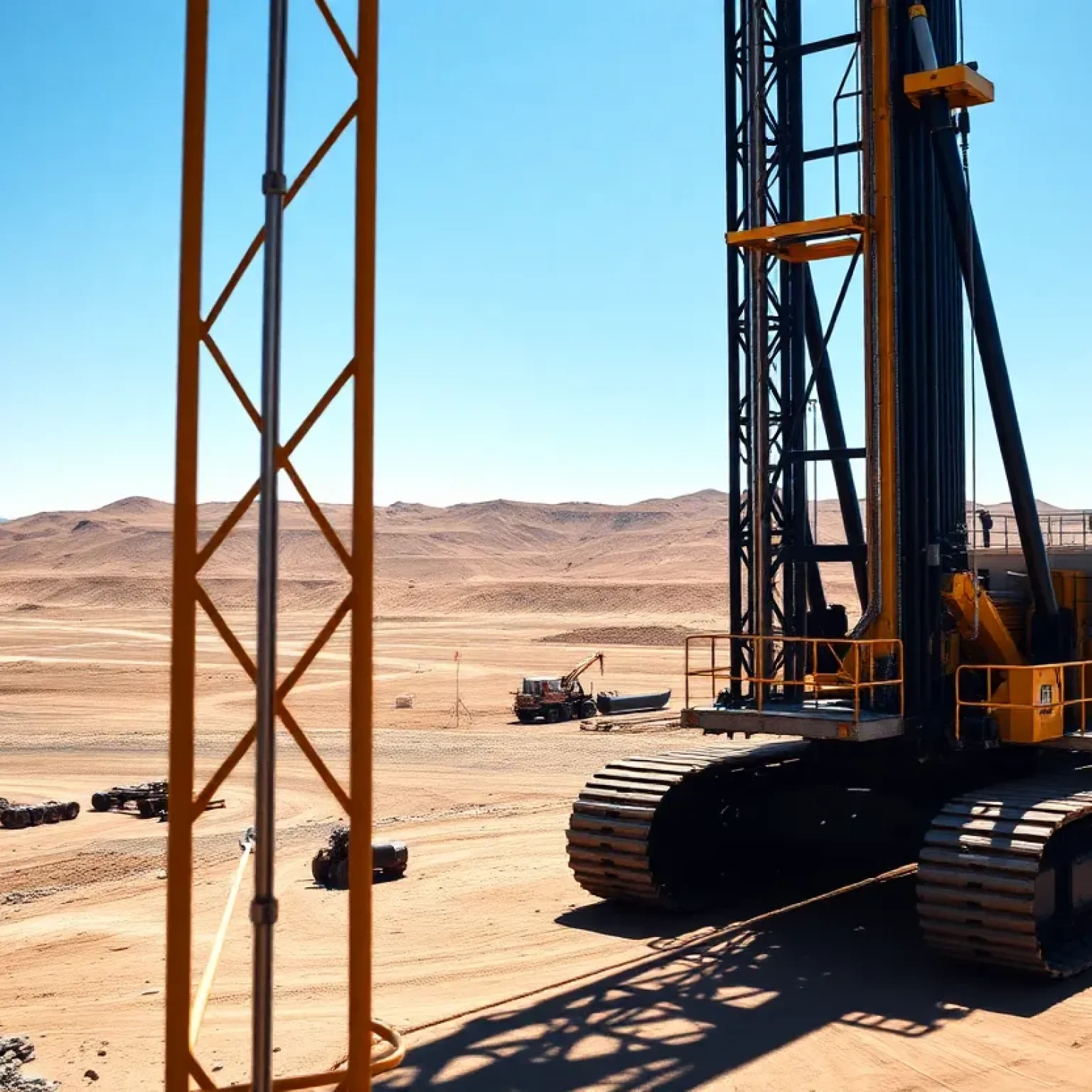 Large mining site at the Marathon Project showing sustainable practices