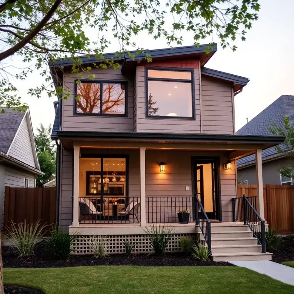 Architectural view of a modern Accessory Dwelling Unit