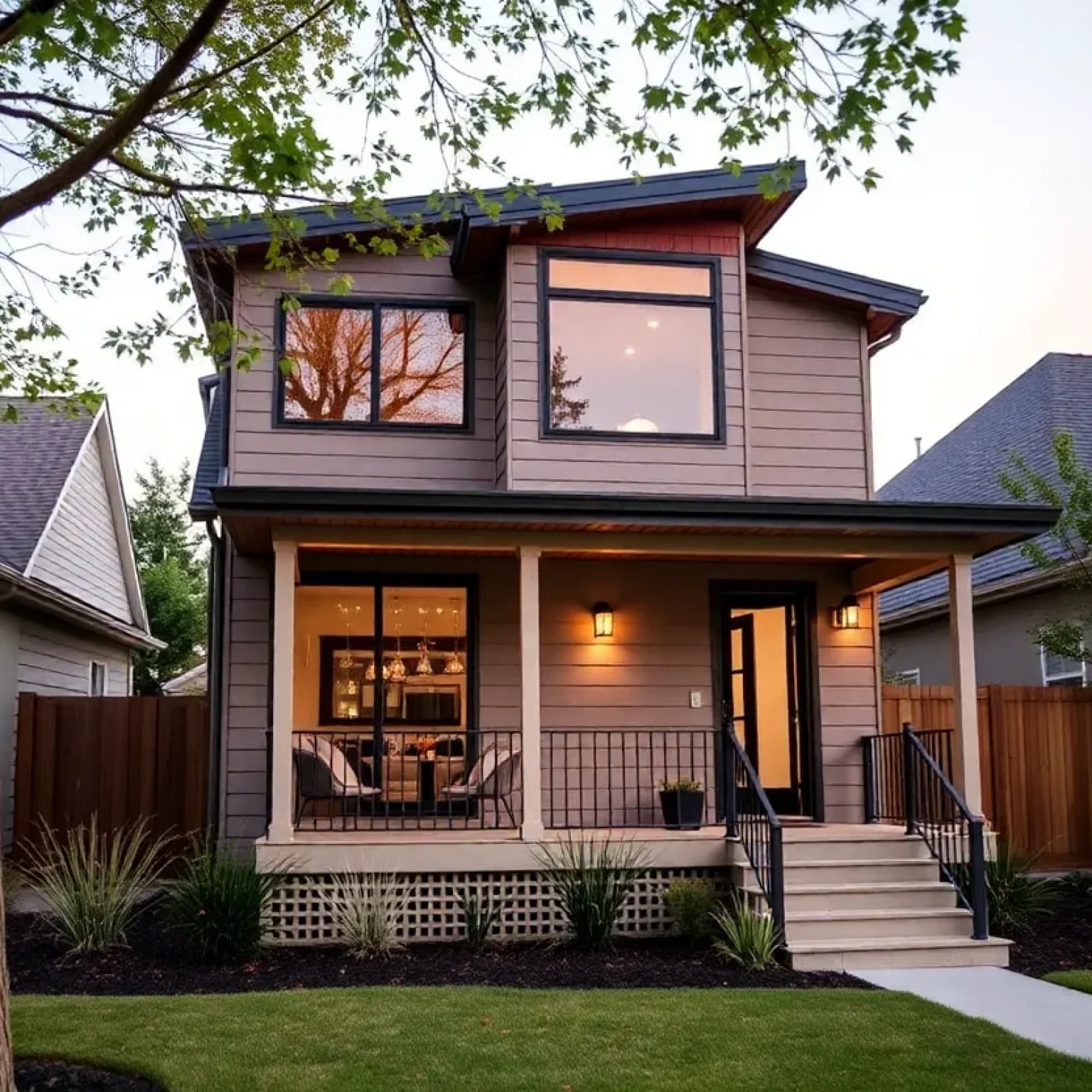 Architectural view of a modern Accessory Dwelling Unit