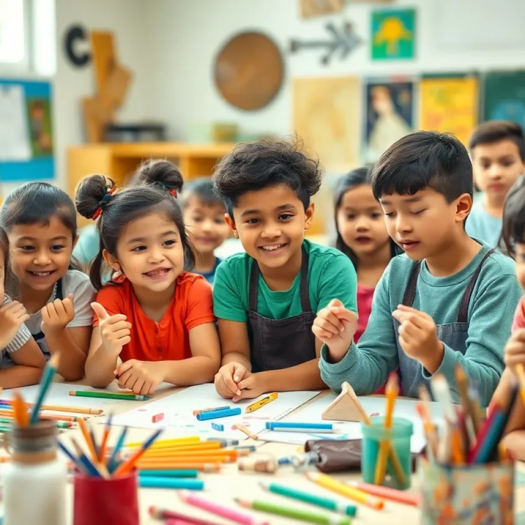 Art students engaged in collaborative learning at Nanjing University