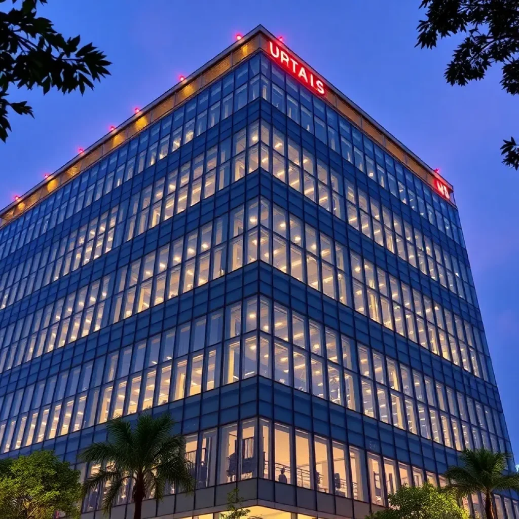 Exterior view of Nemetschek's new office in Bangalore, India