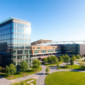 Office tower at The Star in Frisco, Texas