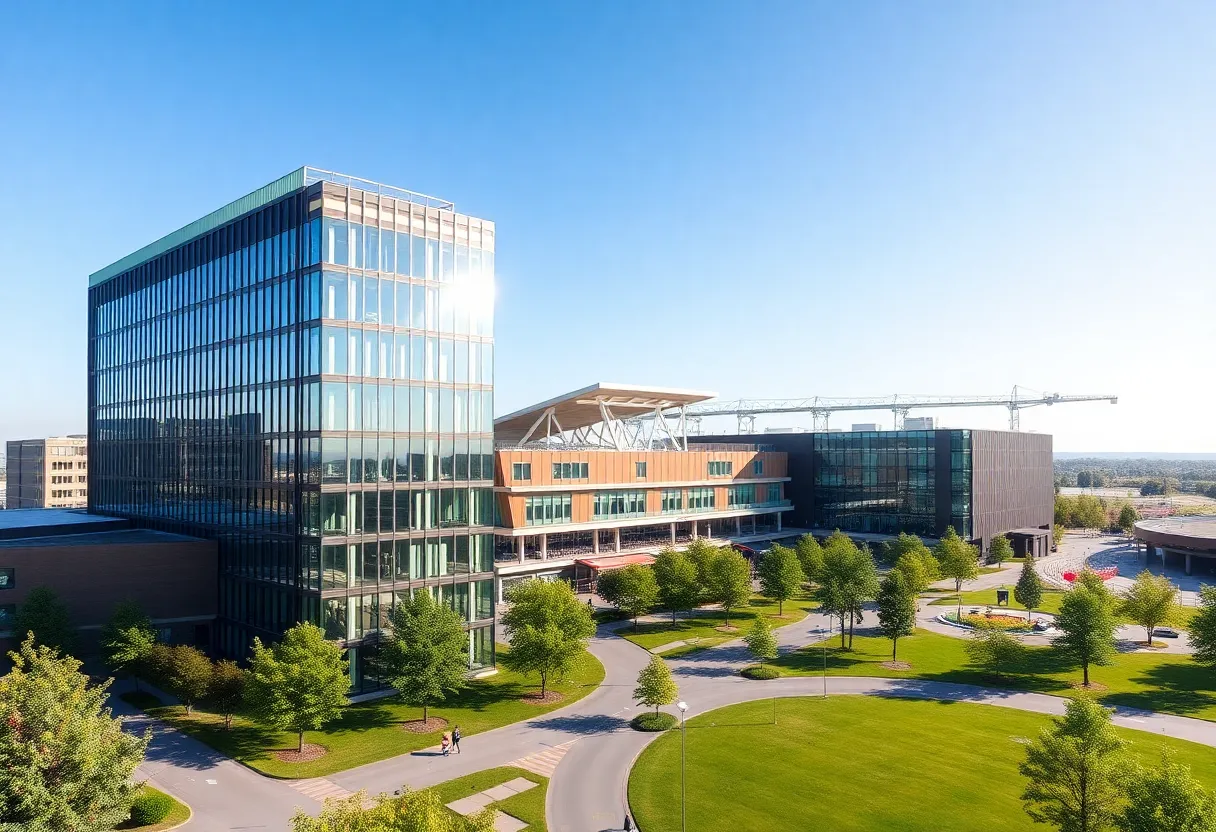 Office tower at The Star in Frisco, Texas
