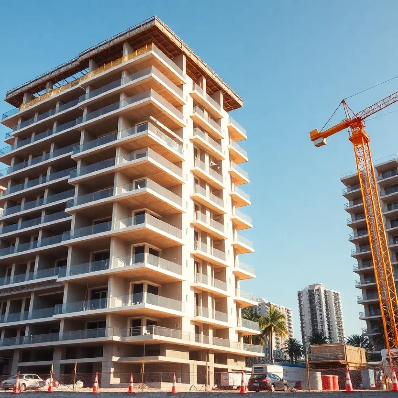 Construction of Nexo Residences in North Miami Beach