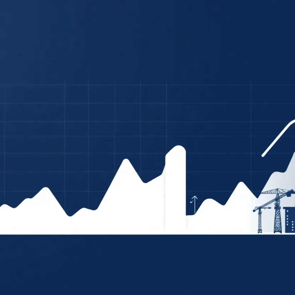 Illustration representing Procore Technologies and market trends