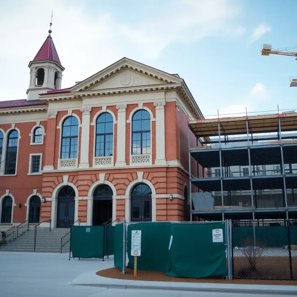 Image of Refugio County courthouse and animal control facility construction
