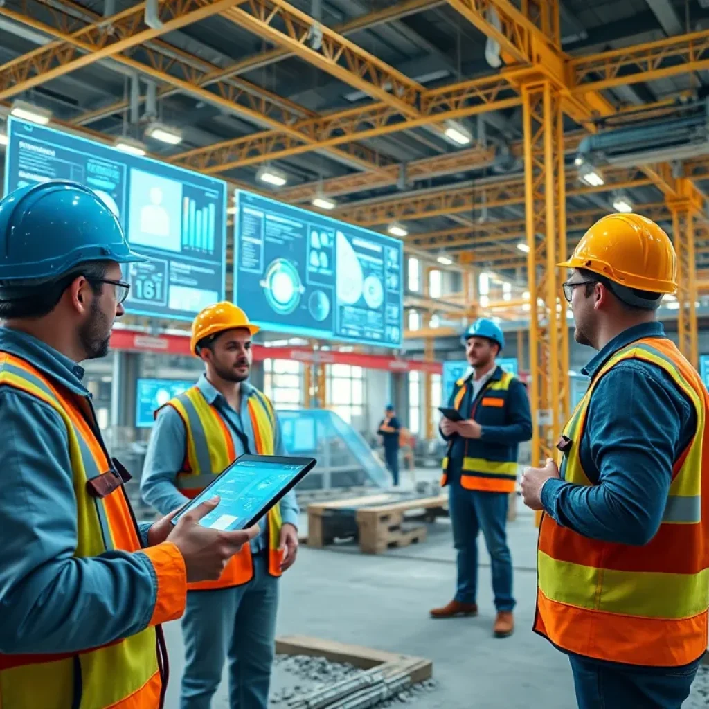 RIB Software innovative construction management technology in action.