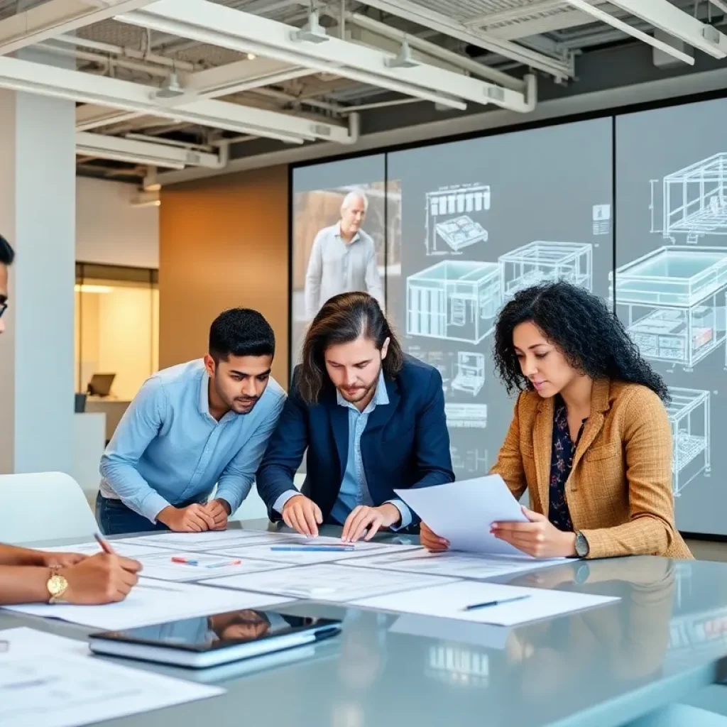 Architects collaborating using Skema Design Catalog