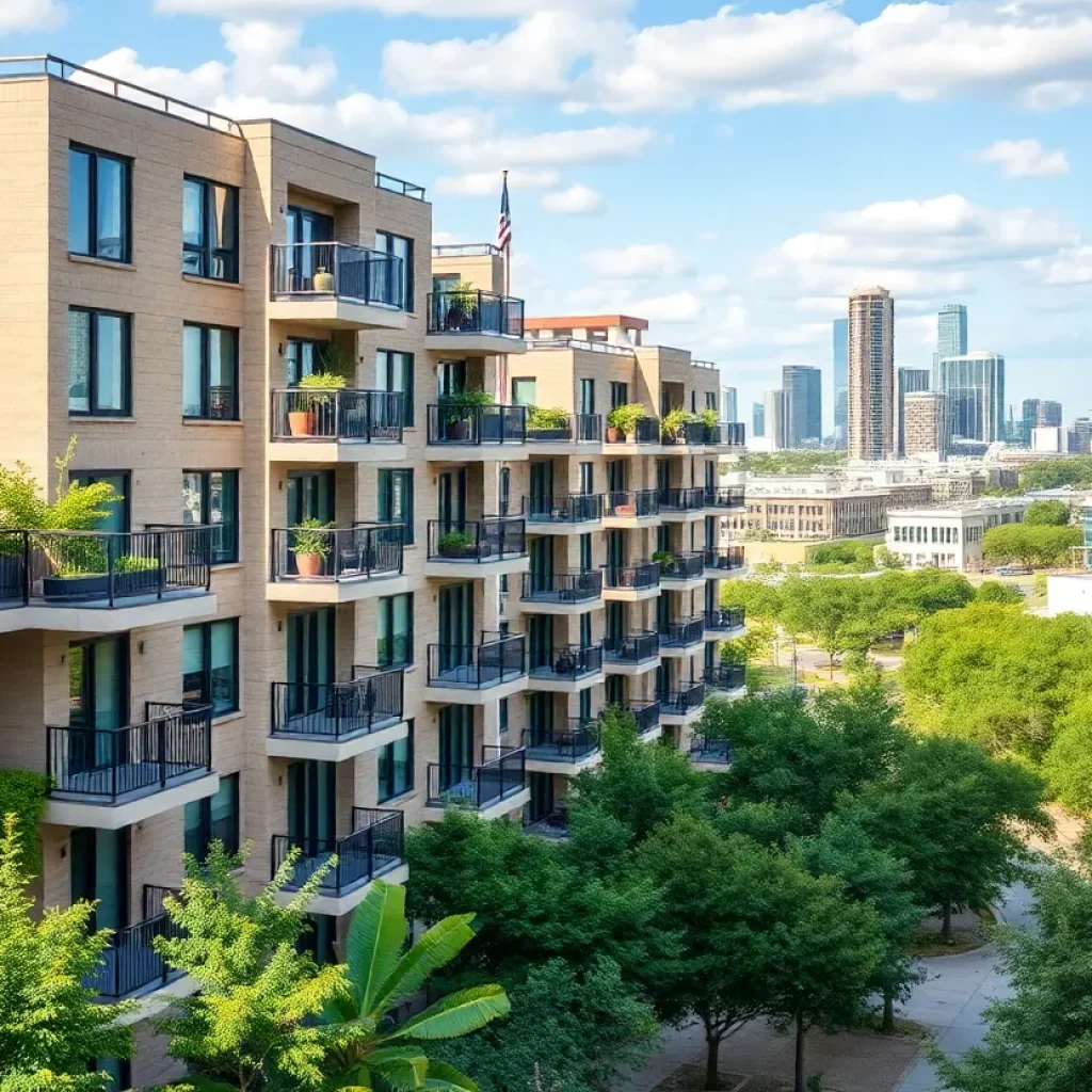 Modern multifamily housing complex in Austin, Texas