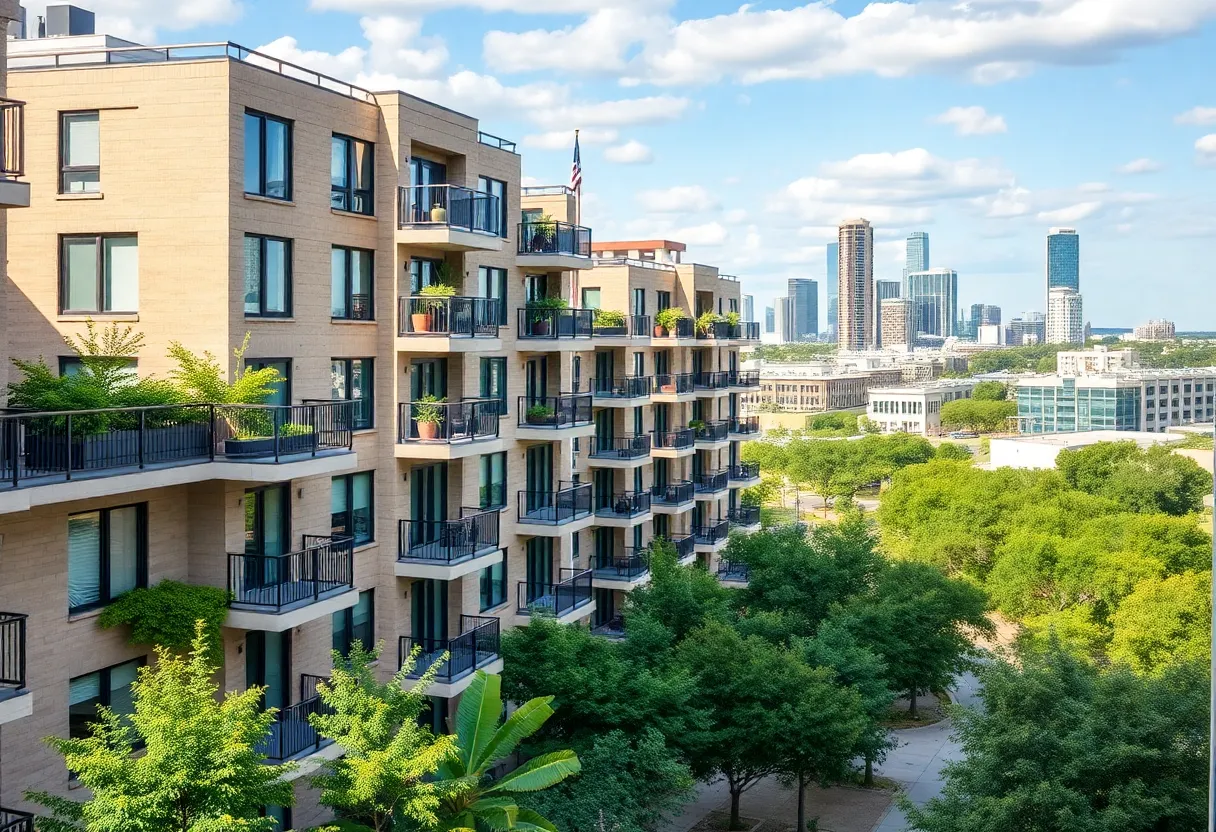 Modern multifamily housing complex in Austin, Texas
