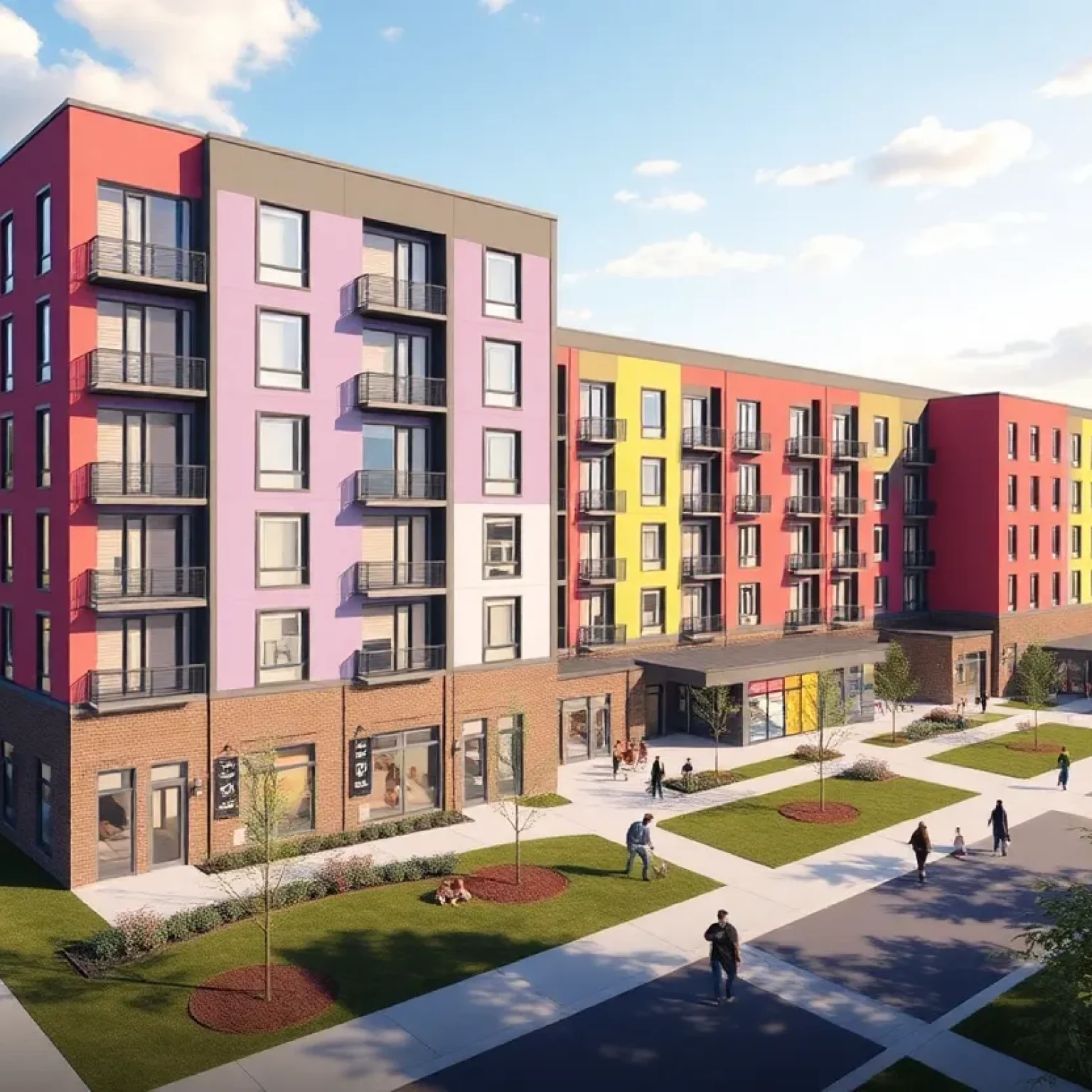 Rendering of the new housing complex at the University of Georgia
