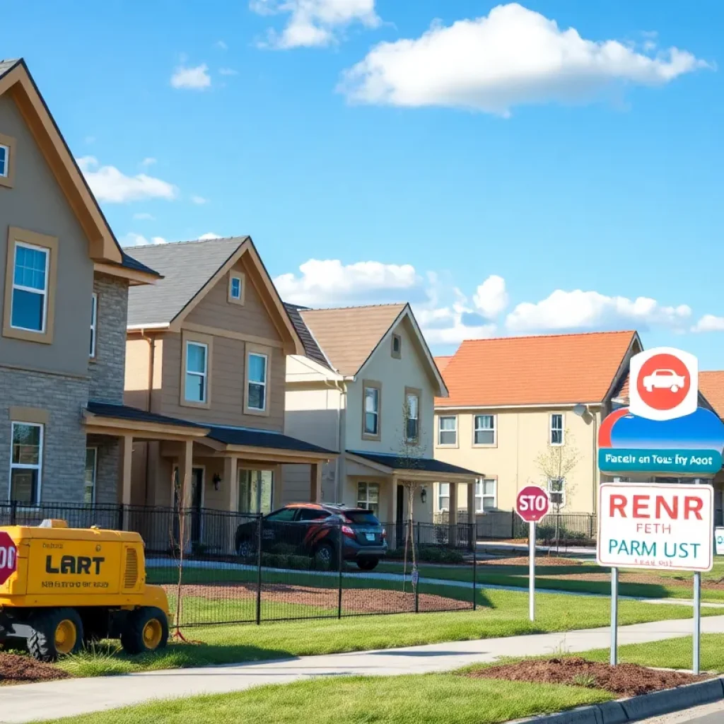 Construction of new homes in Windsor Park neighborhood