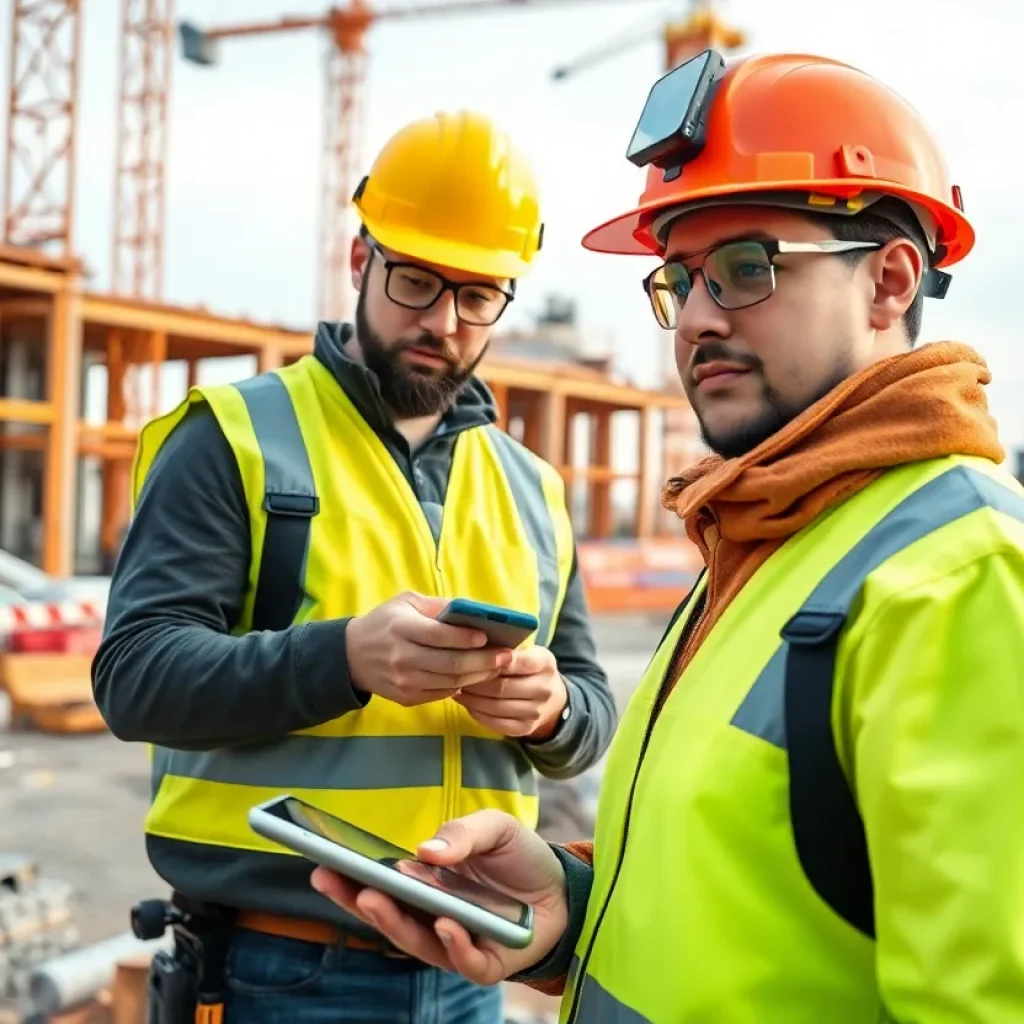 AI technology enhancing construction project management