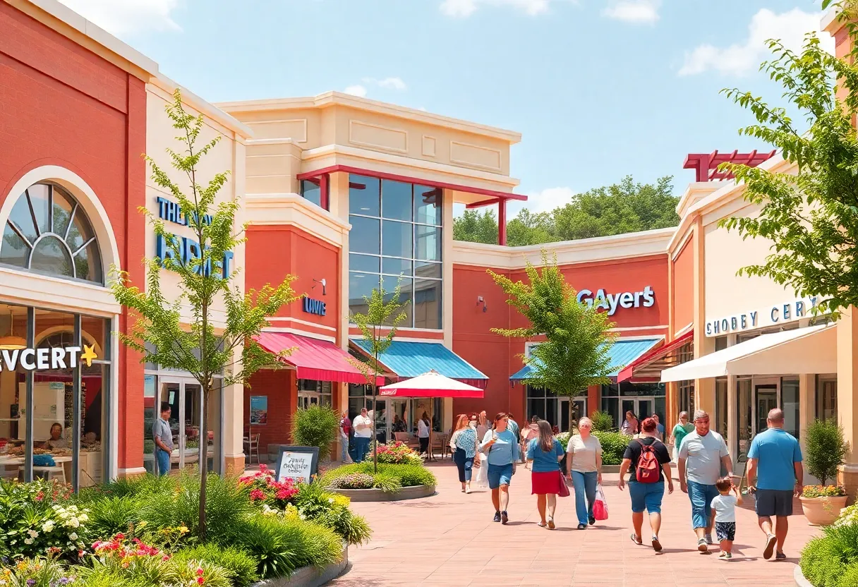 Artist’s rendering of the Aldamo Commons shopping center in Alamo Ranch