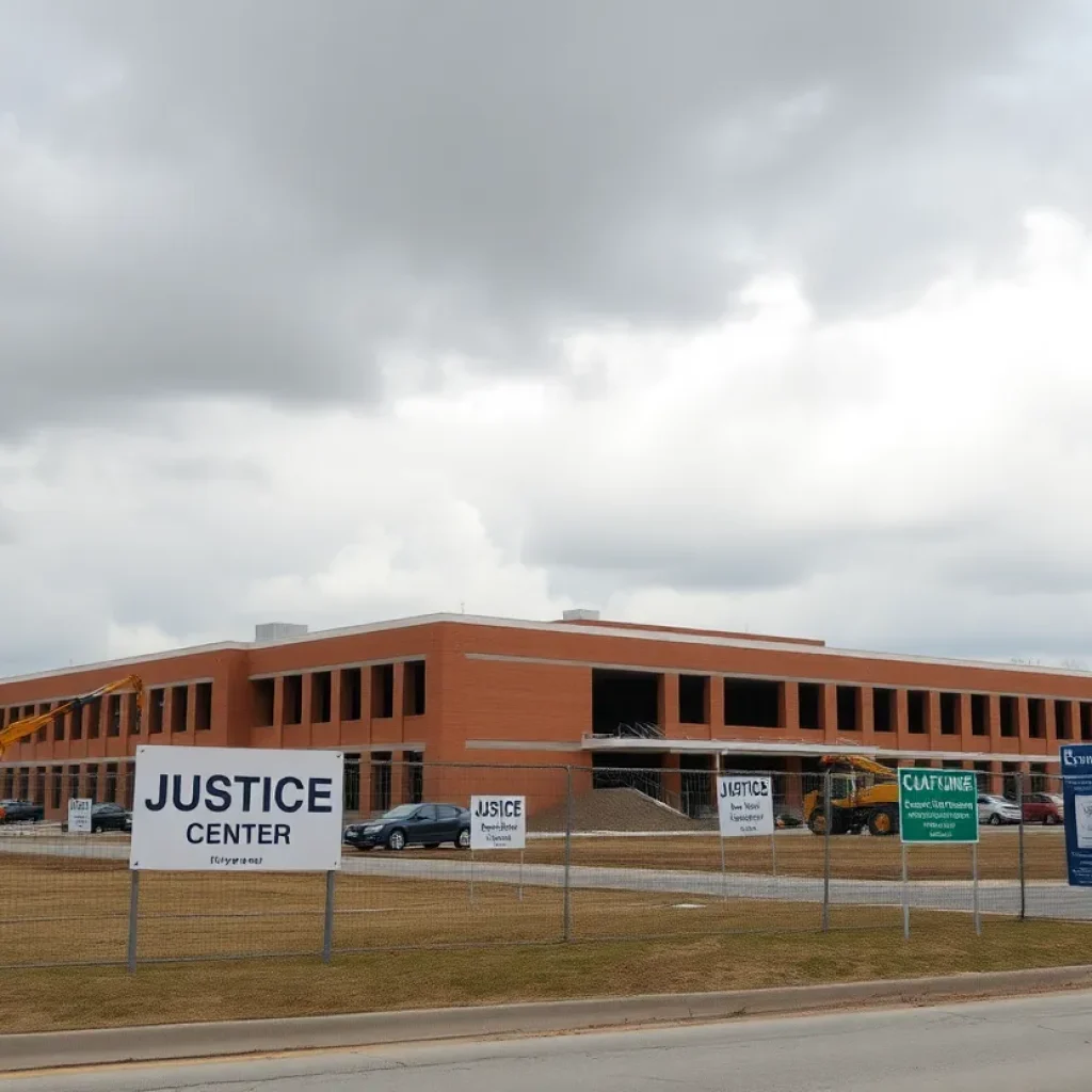 Construction site for Barren County Justice Center