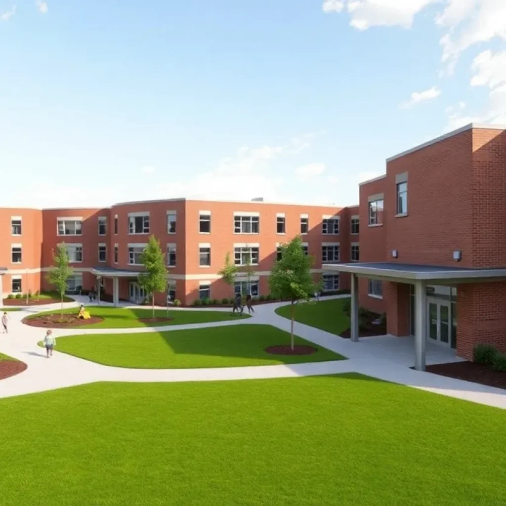 Architectural rendering of new schools in Cedar Rapids