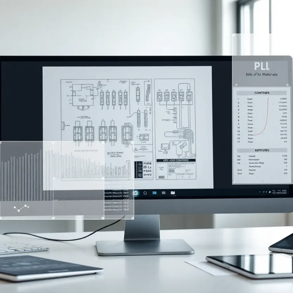 AI platform extracting electrical takeoffs from PDF construction plans on a computer screen