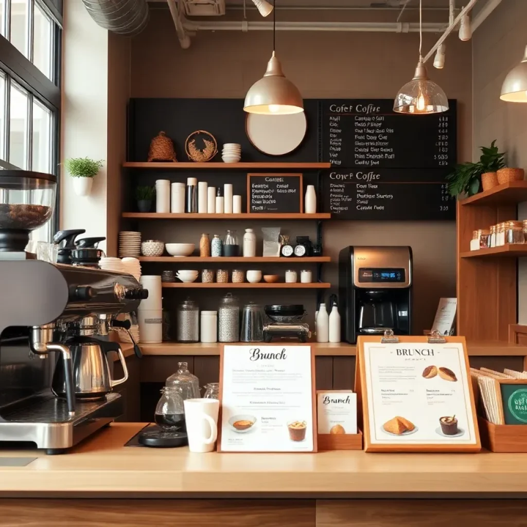 Interior of Just Love Coffee Cafe