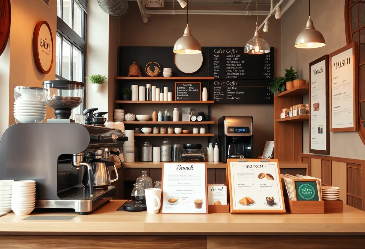 Interior of Just Love Coffee Cafe