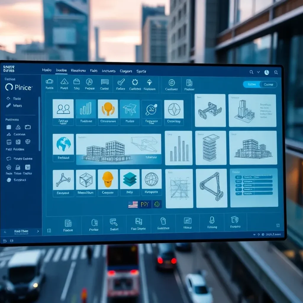 Construction software interface by Nemetschek Group