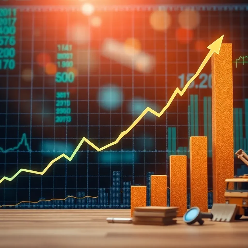 Illustration of stock market growth related to Procore Technologies