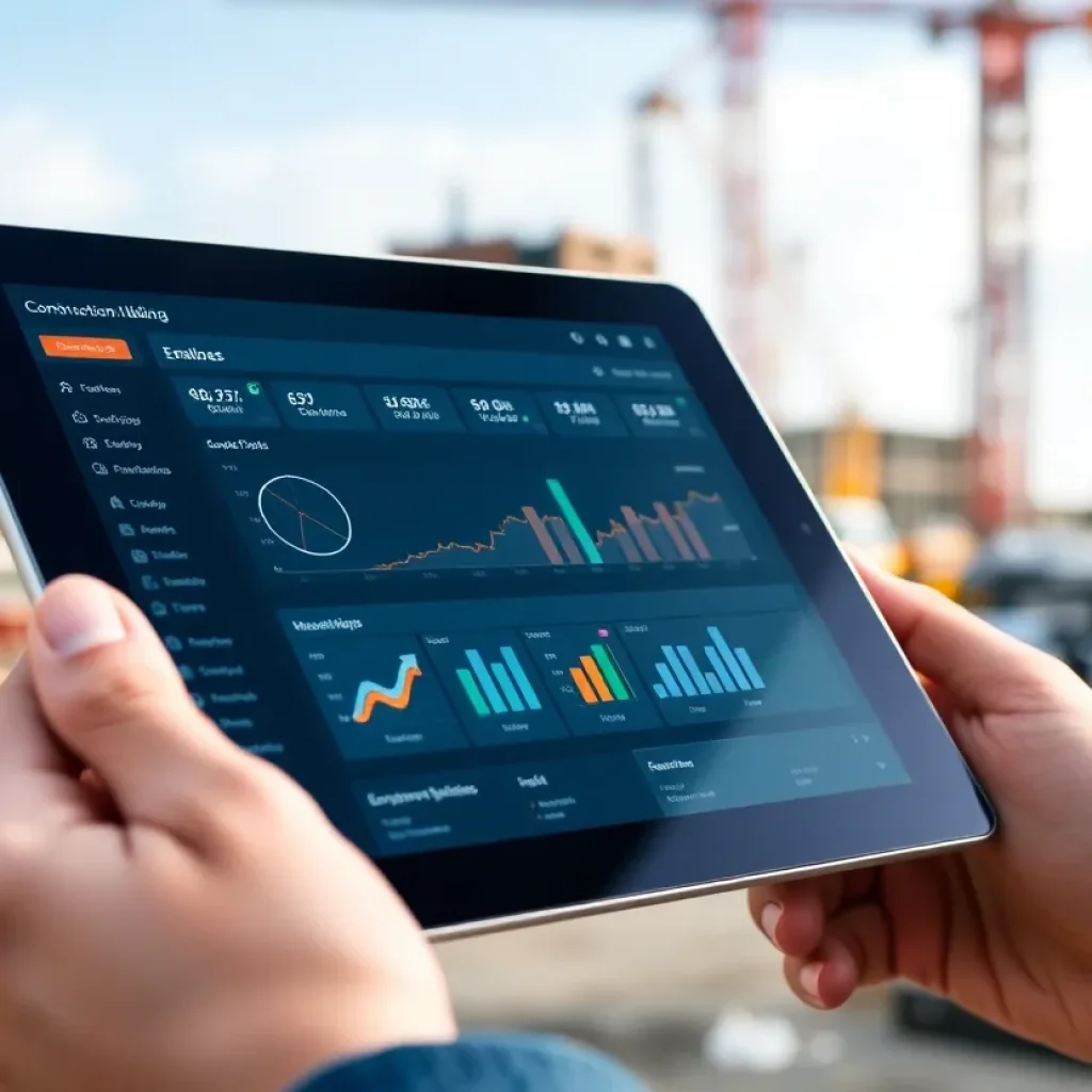 Screenshot of ProfitDig Version 3.0 construction bidding application interface