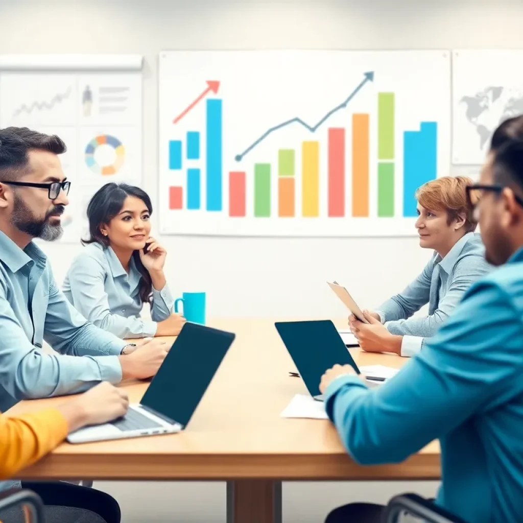 Small business owners discussing optimism and challenges