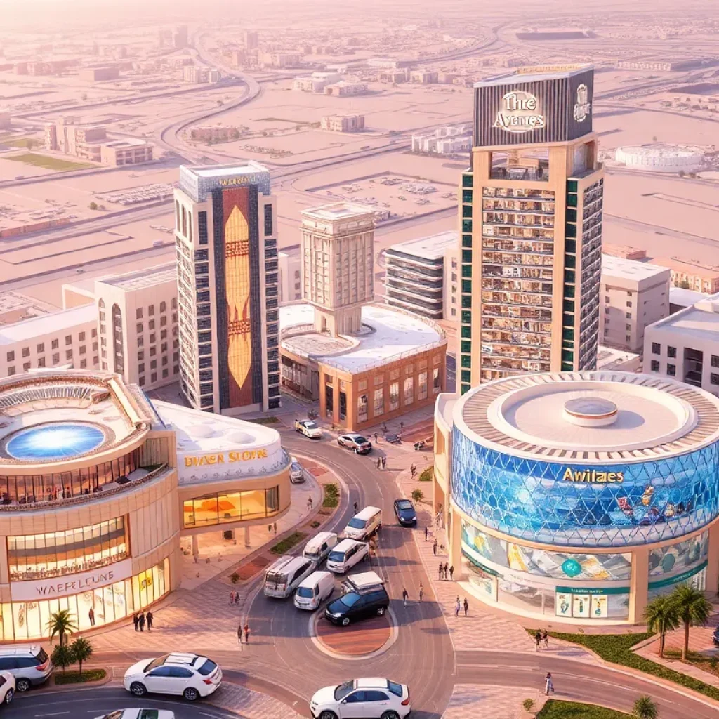 Architectural visualization of The Avenues – Riyadh Phase II