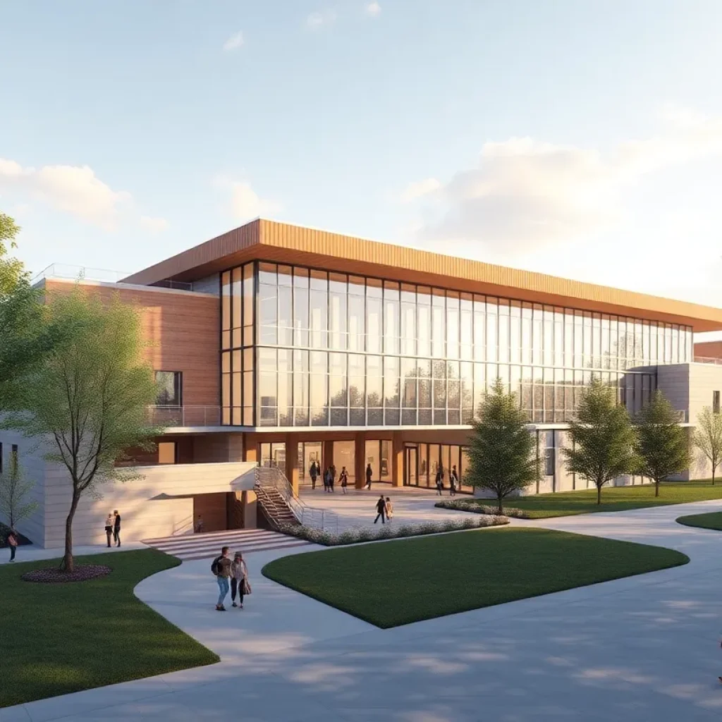 Architectural design of a modern education facility for Portland Public Schools.